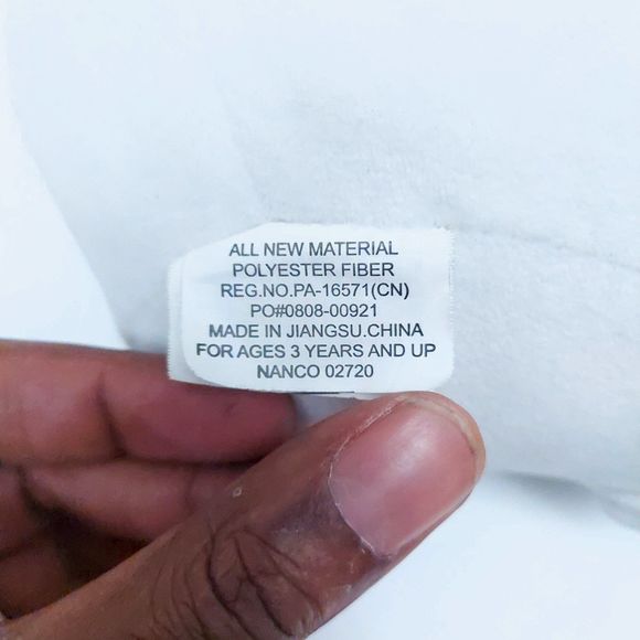 Nanco White 6 Inch Unicorn Squisy Plush With Rainbow Hair - Picture 5 of 10